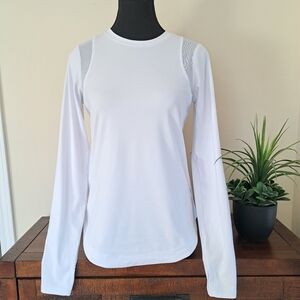 Sage Collective Active Top White Women's XS Long Sleeve Tee Workout